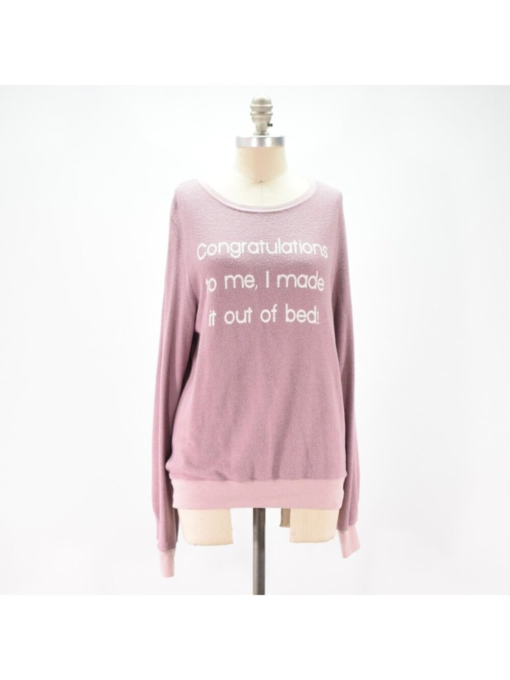 Wildfox Purple Oversized Baggy Beach Jumper